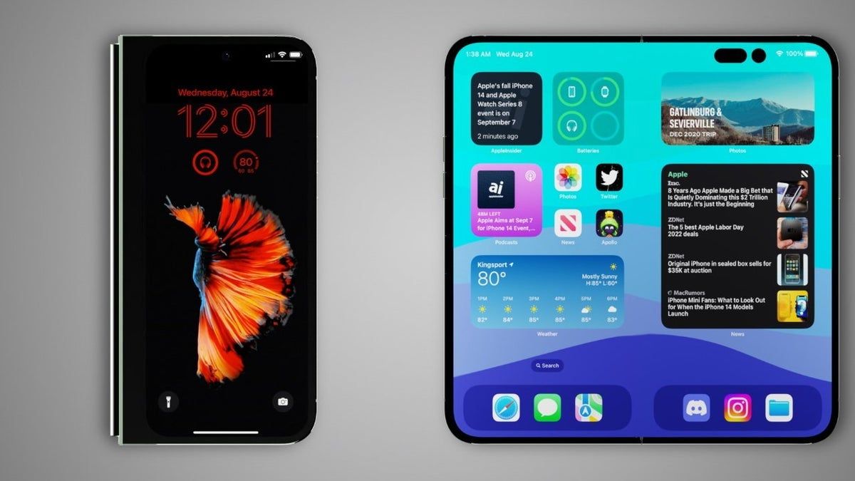 Katlanabilir iPhone nasıl olacak: Ekran özellikleri sızdırıldı
